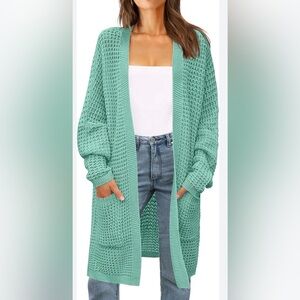 Zesica Women's Long Sleeve Open Front Cardigan Sweater Size S